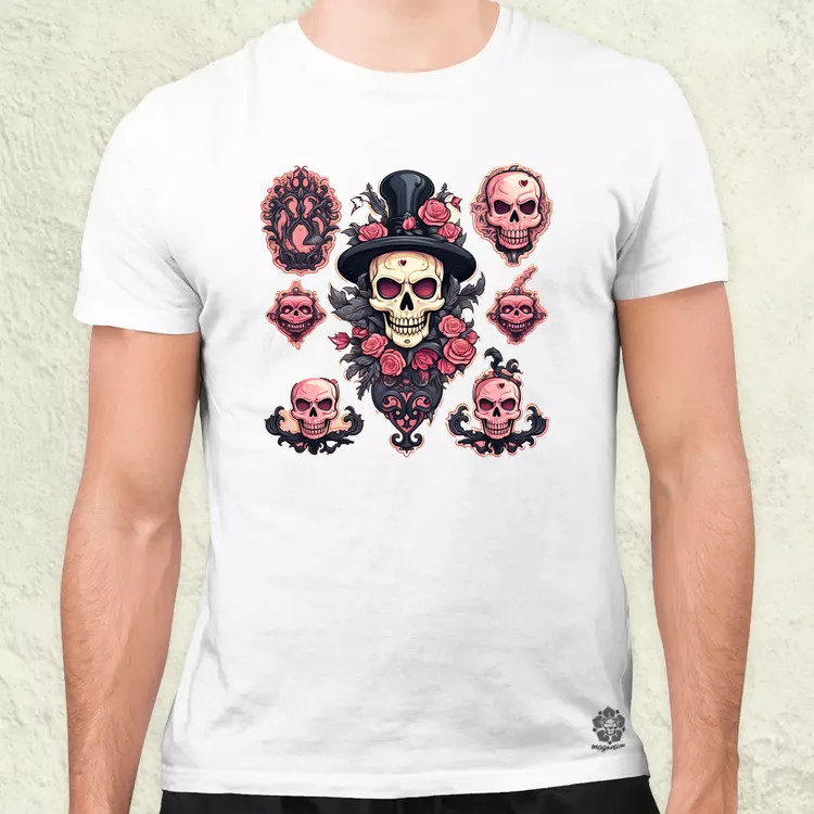 Halloween matricák v7 férfi póló