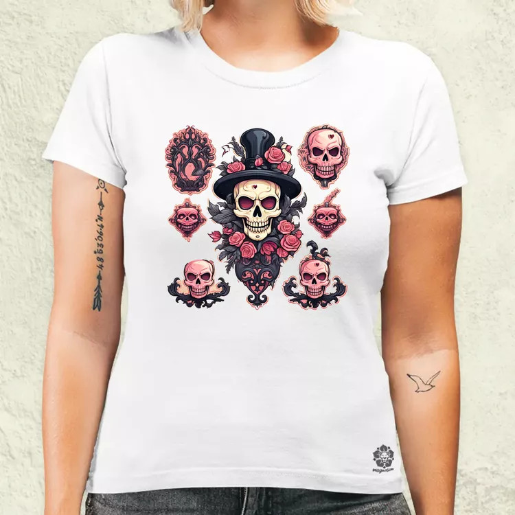 Halloween matricák v7 női póló