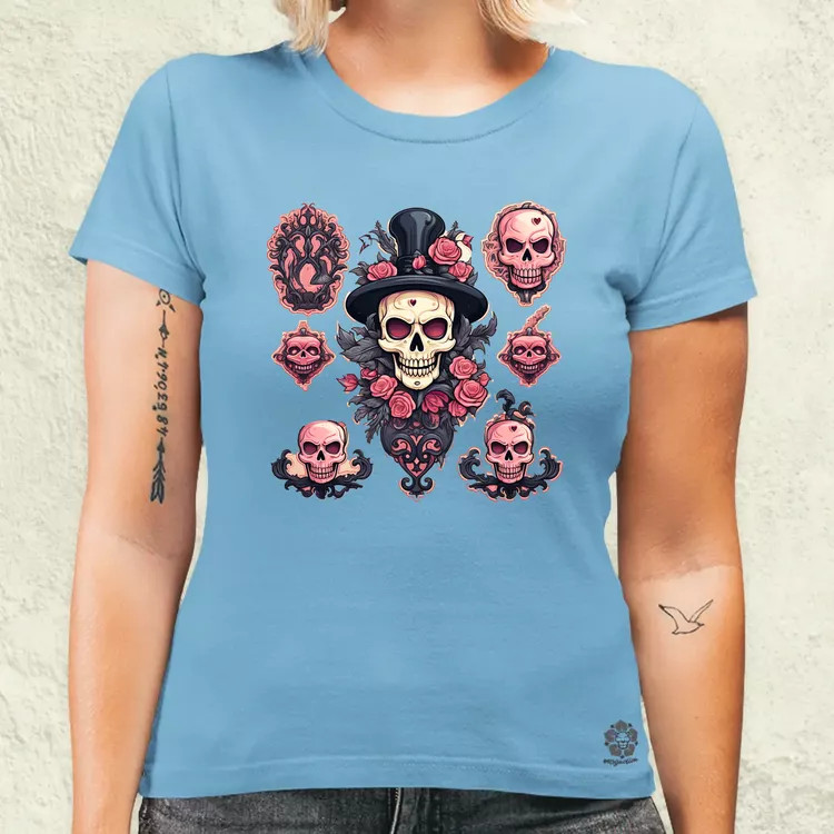 Halloween matricák v7 női póló