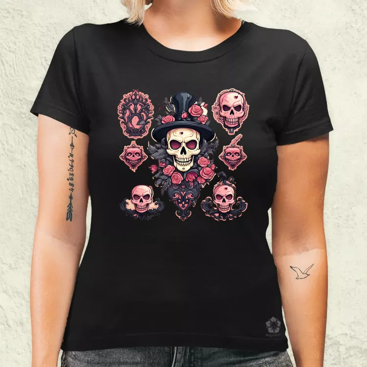 Halloween matricák v7 női póló