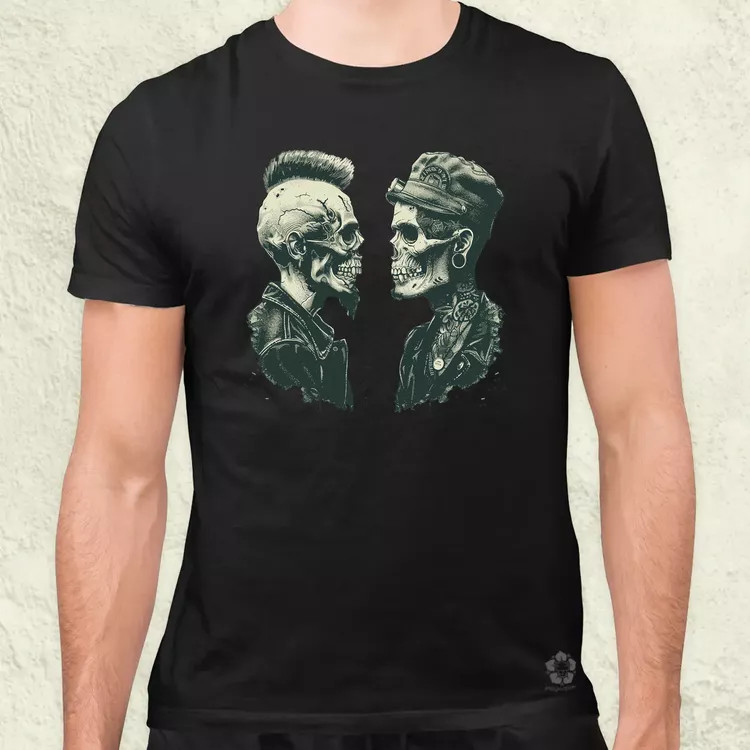 Punk koponyák v1 férfi póló