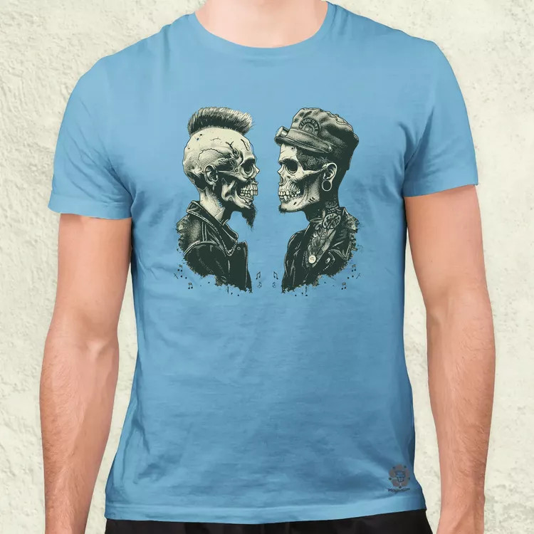 Punk koponyák v1 férfi póló