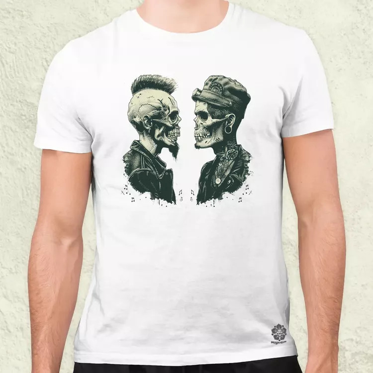 Punk koponyák v1 férfi póló