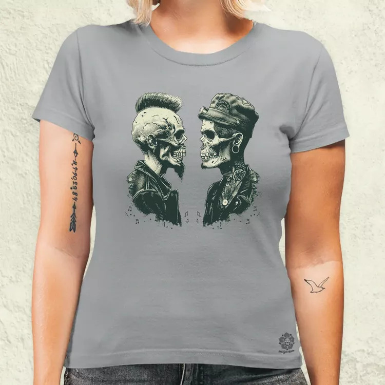 Punk koponyák v1 női póló