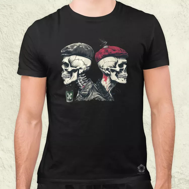 Punk koponyák v2 férfi póló
