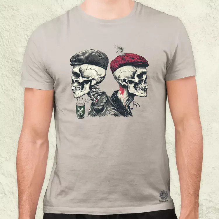 Punk koponyák v2 férfi póló