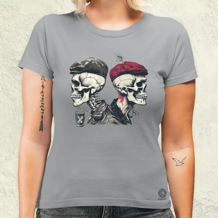 Punk koponyák v2 női póló