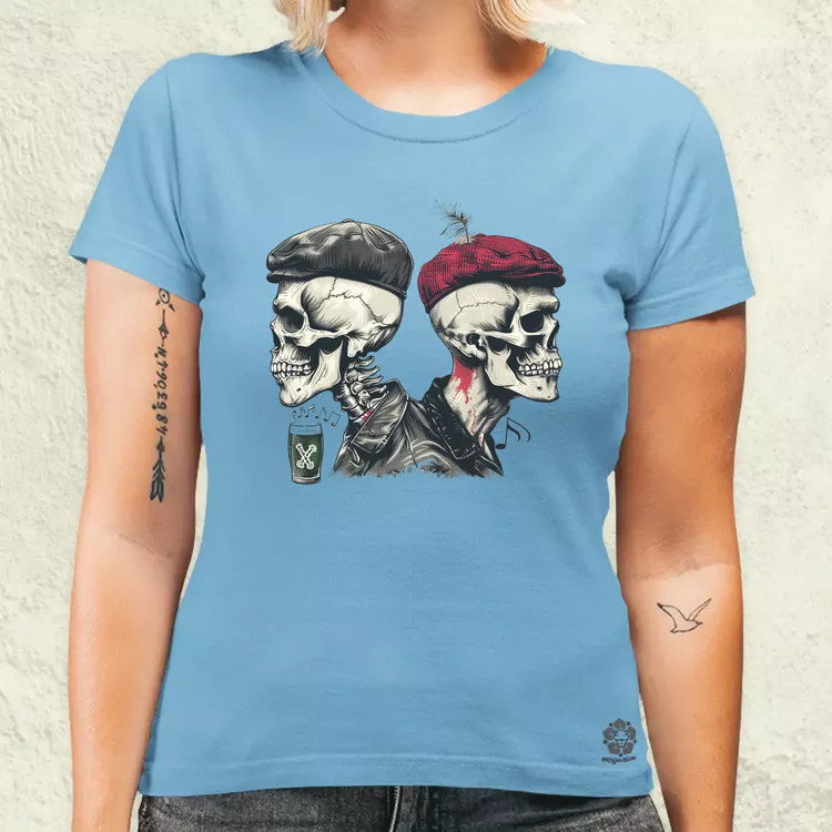 Punk koponyák v2 női póló