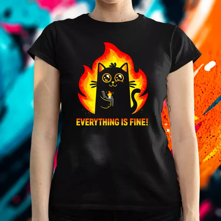 Everything is fine! női póló