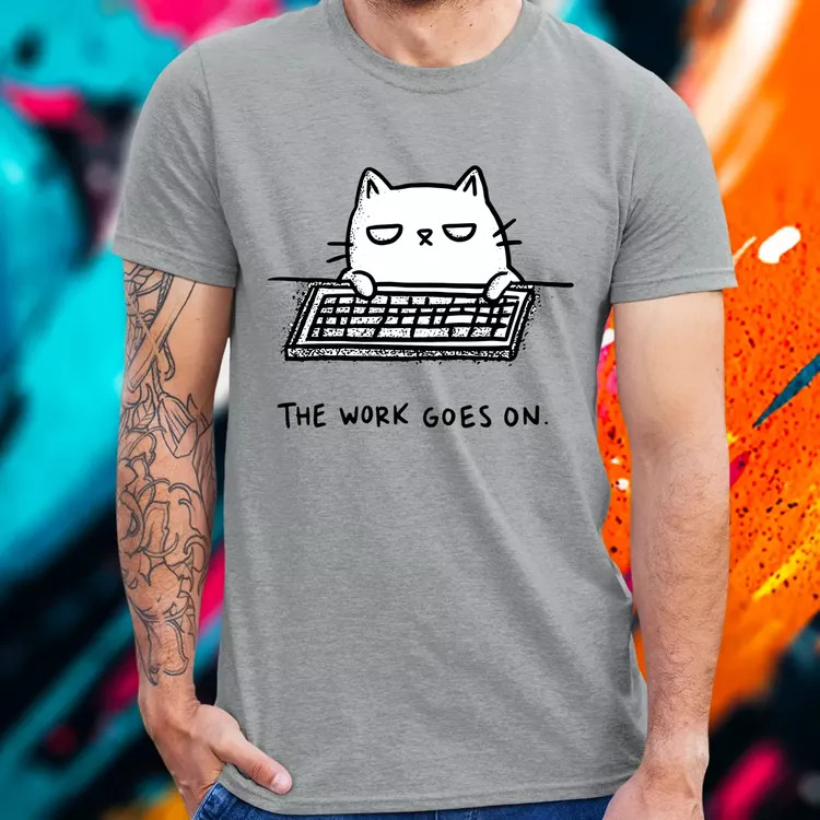 The work férfi póló