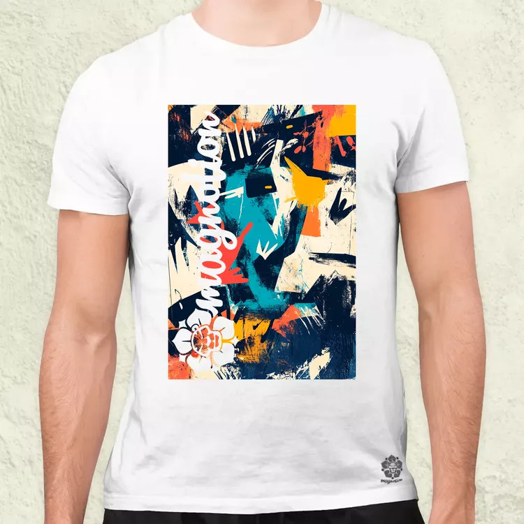 Absztrakt graffiti v3 férfi póló