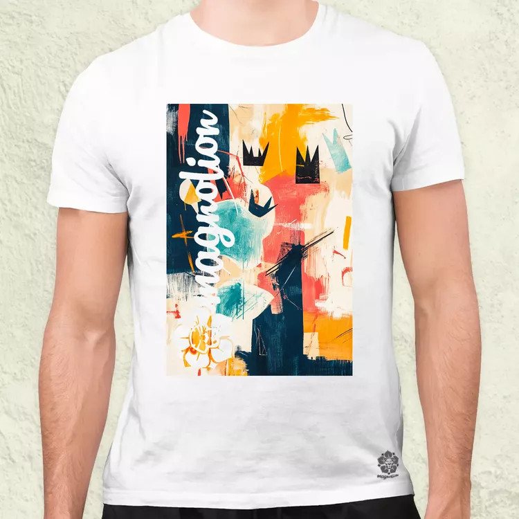 Absztrakt graffiti v4 férfi póló