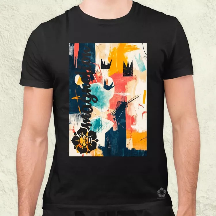 Absztrakt graffiti v4 férfi póló