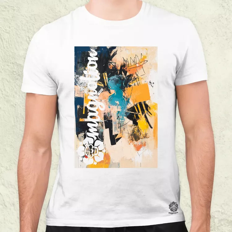 Absztrakt graffiti v5 férfi póló