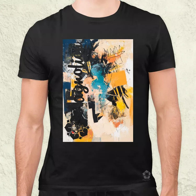 Absztrakt graffiti v5 férfi póló