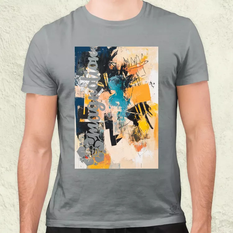 Absztrakt graffiti v5 férfi póló