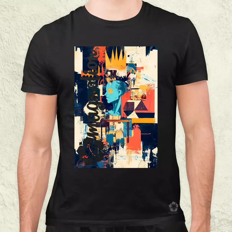 Absztrakt graffiti v6 férfi póló