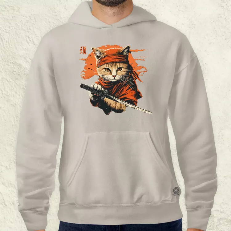 Ninja macska v4 férfi pulóver