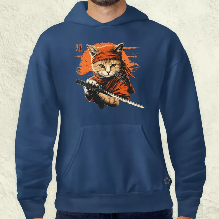 Ninja macska v4 férfi pulóver