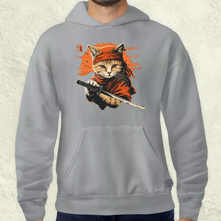 Ninja macska v4 férfi pulóver