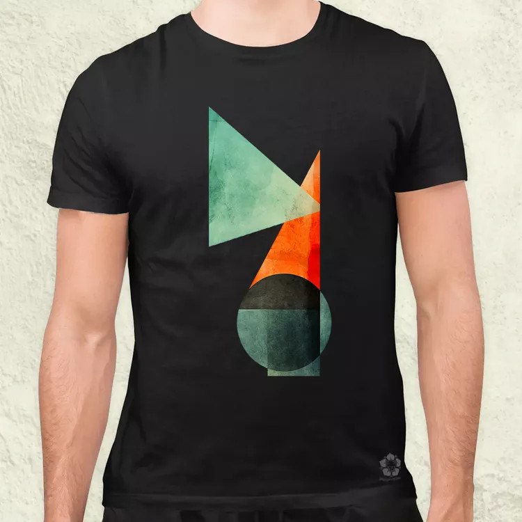 Absztrakt pilcrow v2 férfi póló