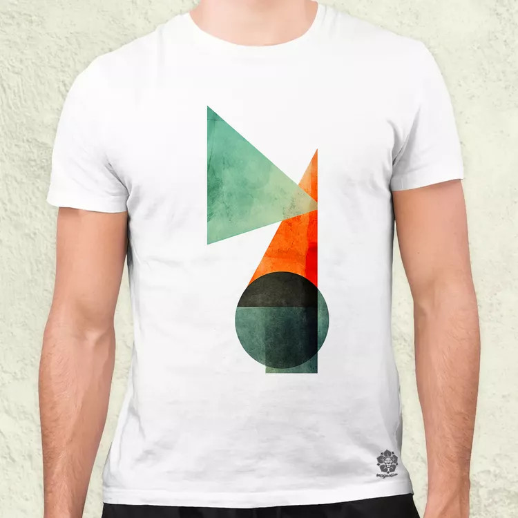 Absztrakt pilcrow v2 férfi póló