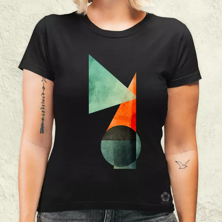 Absztrakt pilcrow v2 női póló