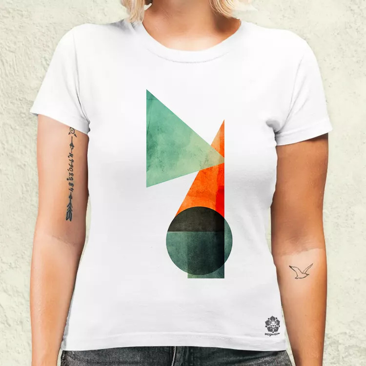 Absztrakt pilcrow v2 női póló