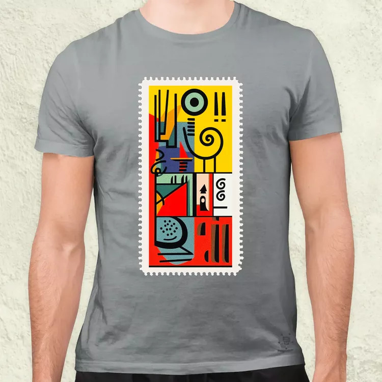 Bauhaus bélyeg v2 férfi póló