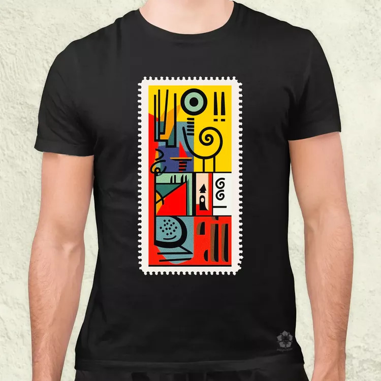 Bauhaus bélyeg v2 férfi póló
