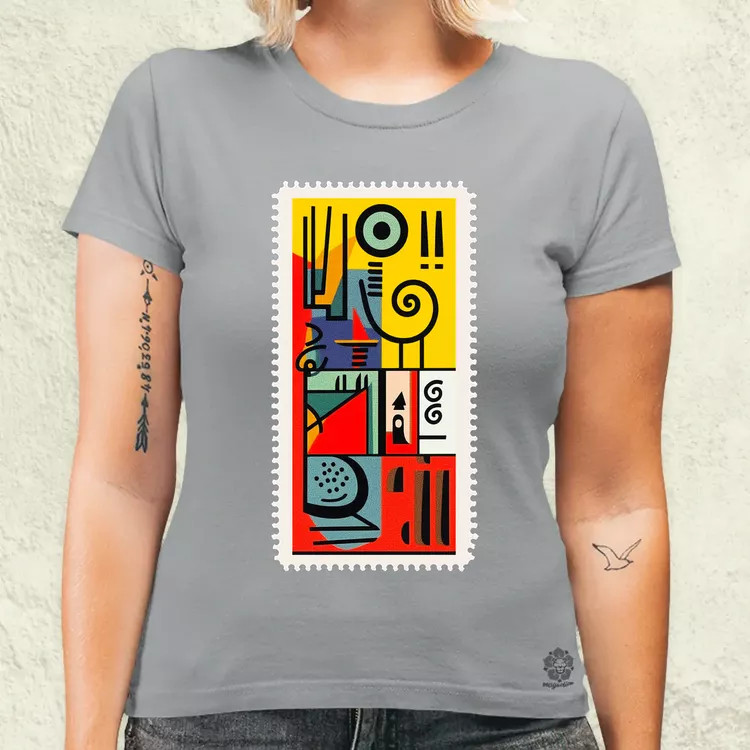 Bauhaus bélyeg v2 női póló