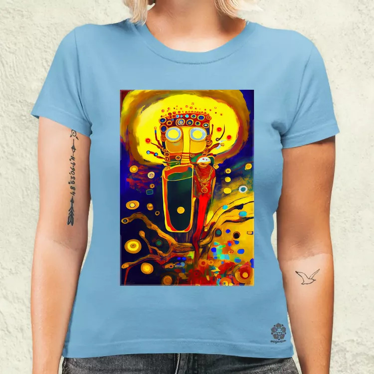 Biolumineszcén művészet v2 női póló