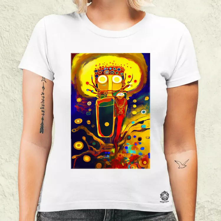 Biolumineszcén művészet v2 női póló