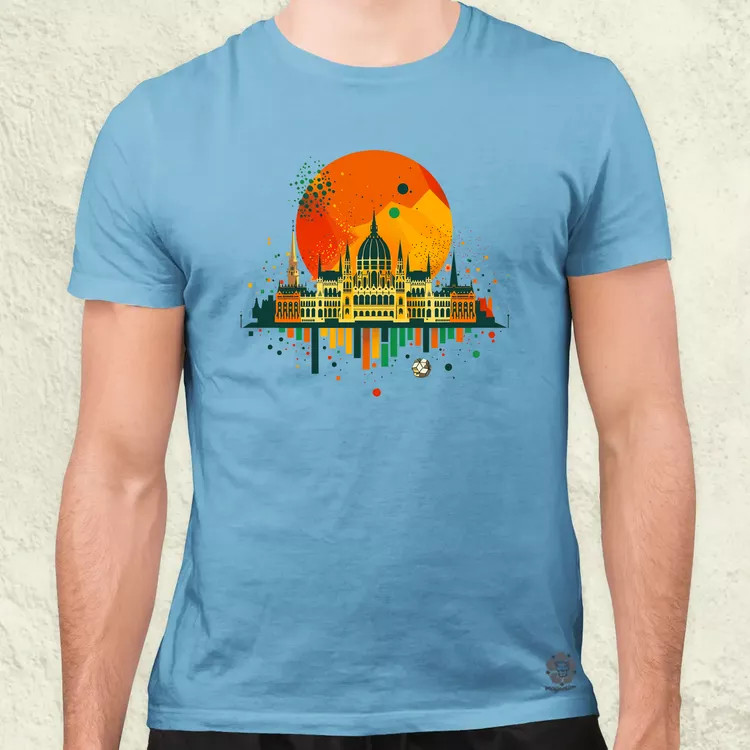 Budapest foci absztrakt v1 férfi póló