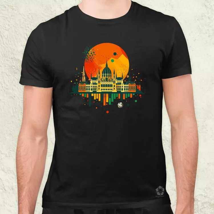 Budapest foci absztrakt v1 férfi póló