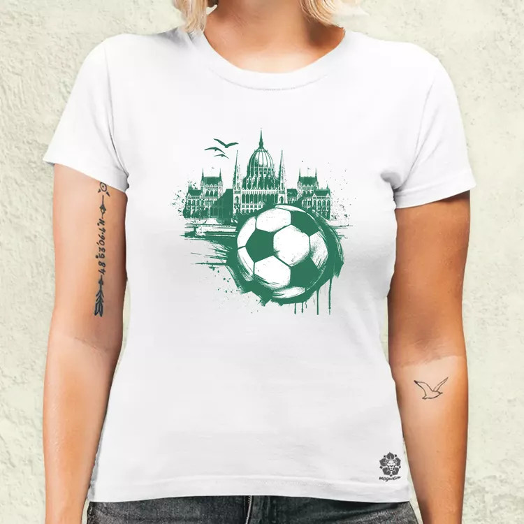 Budapest foci absztrakt v3 női póló