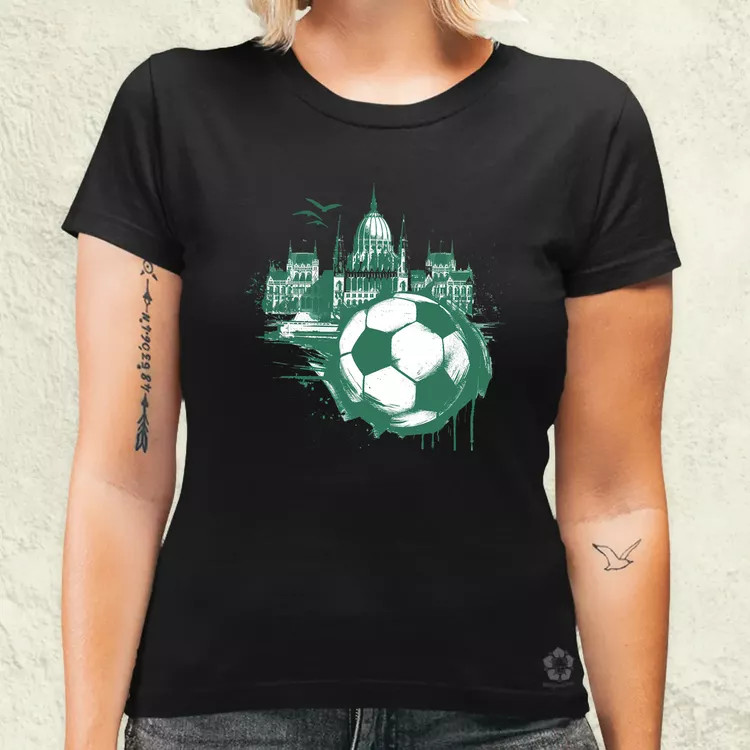 Budapest foci absztrakt v3 női póló