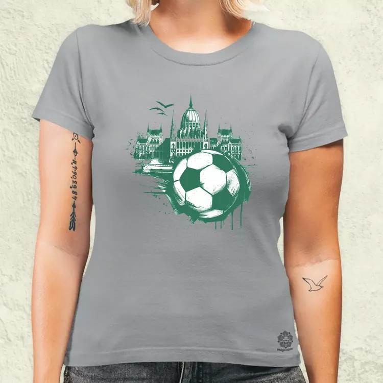 Budapest foci absztrakt v3 női póló