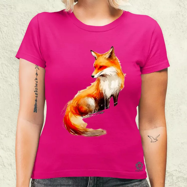 Minimál róka v6 női póló