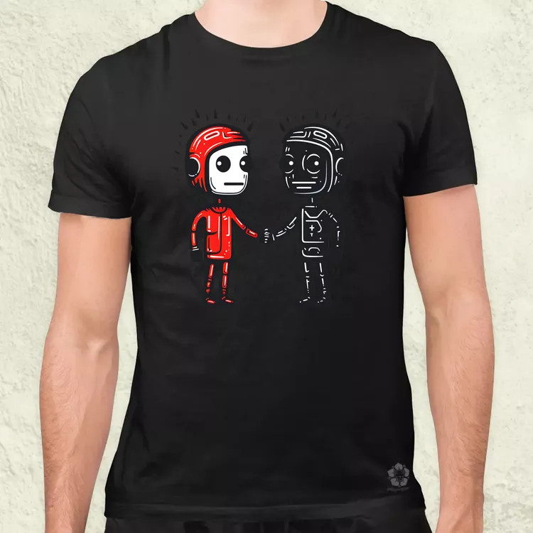 Minimál spgraffito találkozás v2 férfi póló