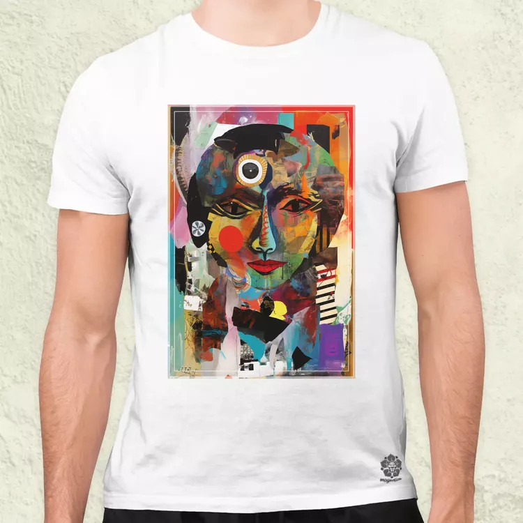 Posztmodern kollázs v1 férfi póló