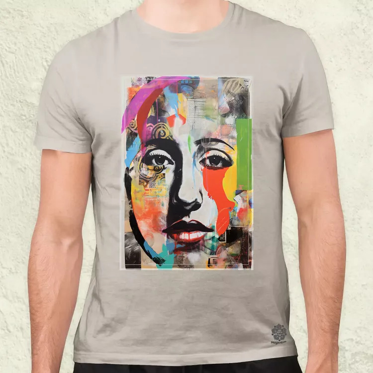 Posztmodern kollázs v4 férfi póló