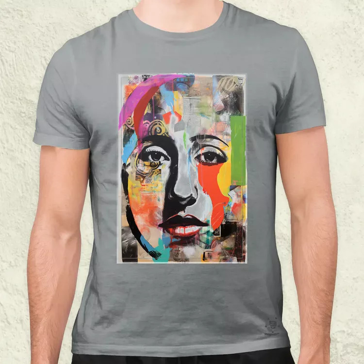 Posztmodern kollázs v4 férfi póló