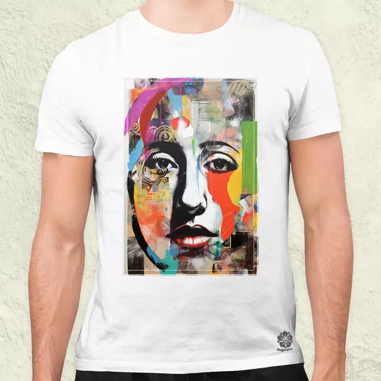 Posztmodern kollázs v4 férfi póló