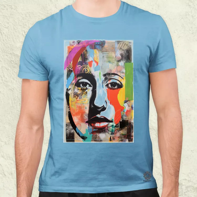 Posztmodern kollázs v4 férfi póló