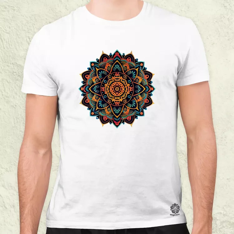 Vektor mandala férfi póló