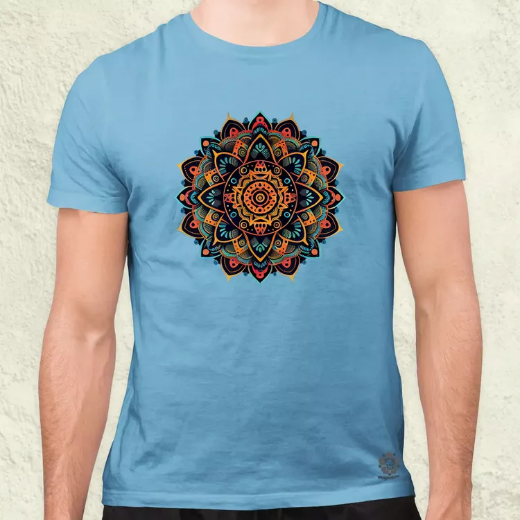 Vektor mandala férfi póló