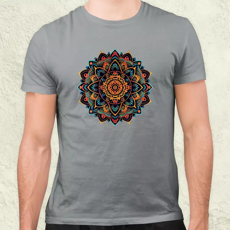 Vektor mandala férfi póló