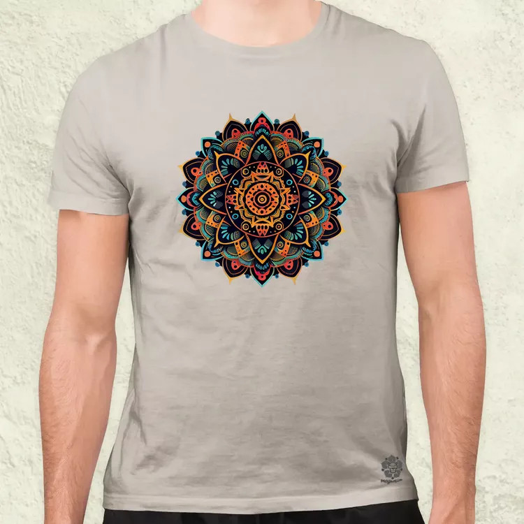 Vektor mandala férfi póló