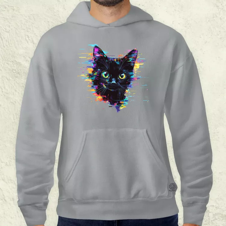 Pixel macska v2 férfi pulóver